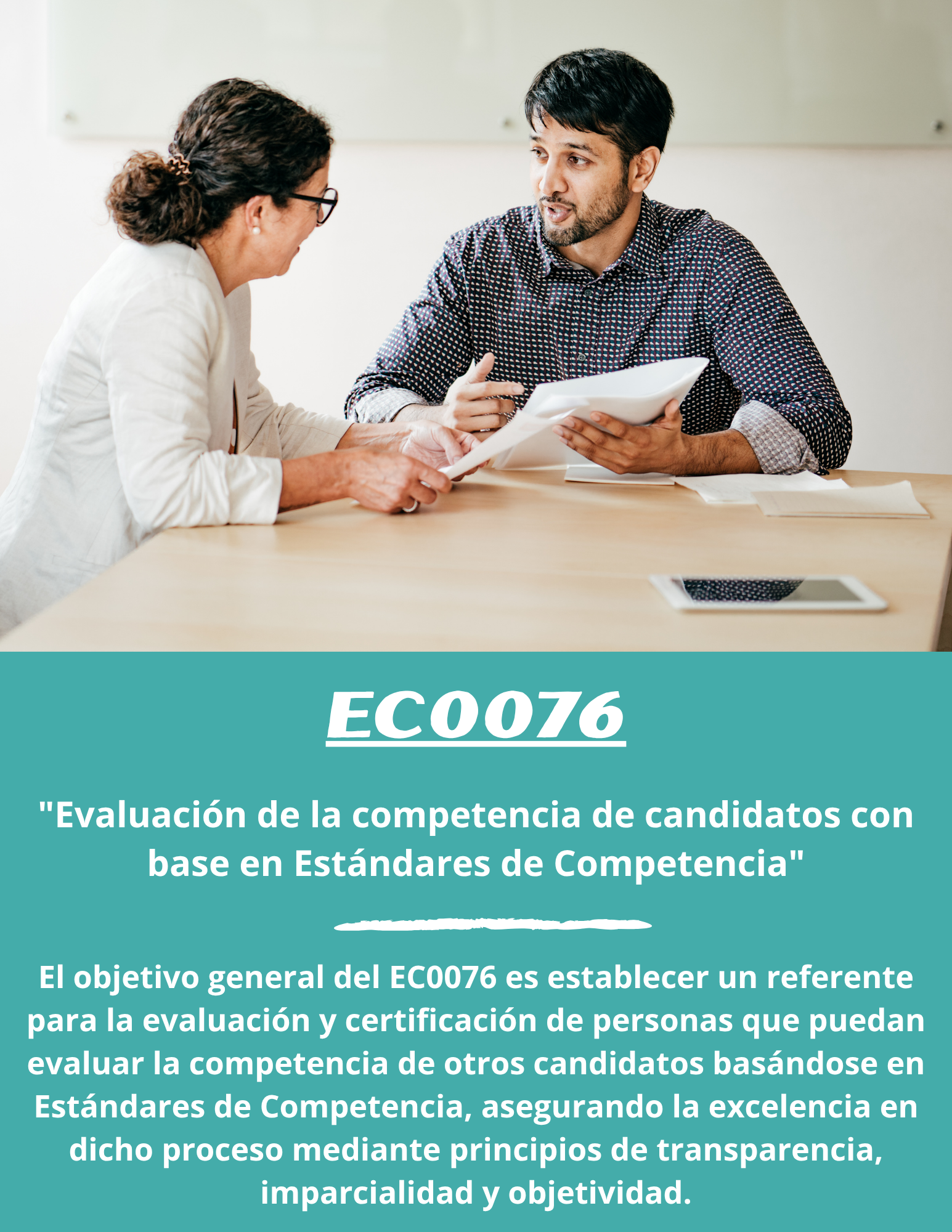 EC0076: “Evaluación de la competencia de candidatos con base en Estándares de Competencia”